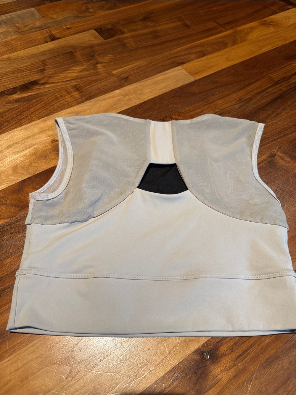 FORME Revive Bra Cream Crop Tank Top with Built-In Support XL - Picture 6 of 7